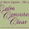 calm consistent clear